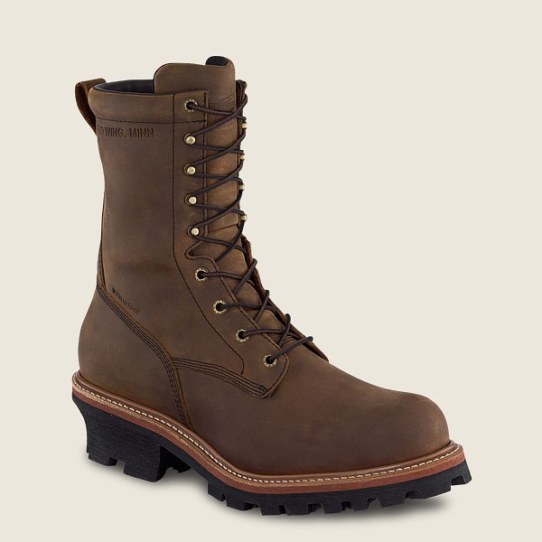 Bottes de Sécurité Red Wing - Loggermax - 9-Inch Insulated Waterproof Toe Logger - Marron - Homme 45